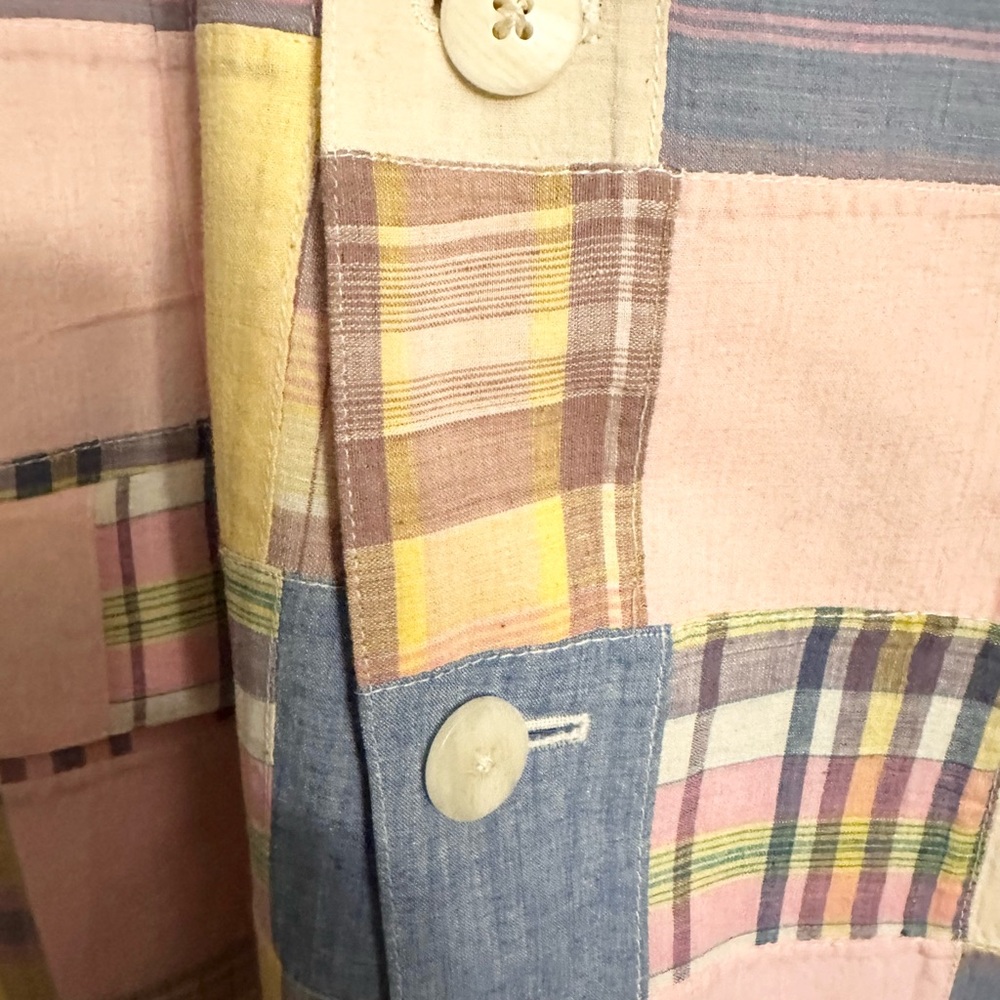 Cotton Brothers Pastel Patchwork Blazer Men’s 48 … - image 5